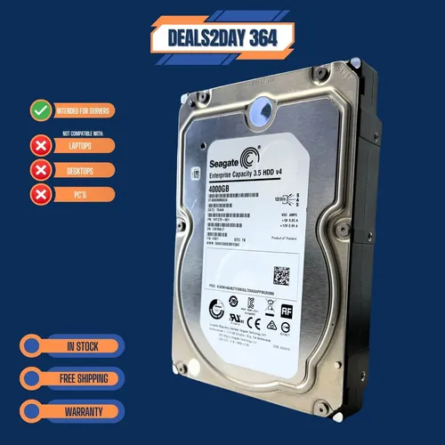 Seagate ST4000NM0034 4TB Enterprise Festplatte - Zuverlässige 4TB HDD im 3,5 Zoll Format mit SAS-Schnittstelle und 7200 U/min für optimale Datenverfügbarkeit und Leistung.