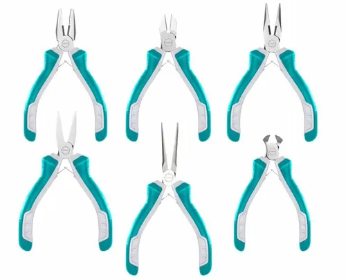 Mini Zangen Set 6-tlg Präzisionszangen verschiedene Typen Zangen-Satz Zangenset