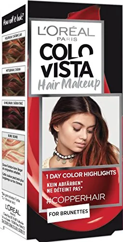 L'OrÃal Paris L'Oréal Paris Colovista Hair Makeup 1-Day-Color-Highlights 11 copperhair