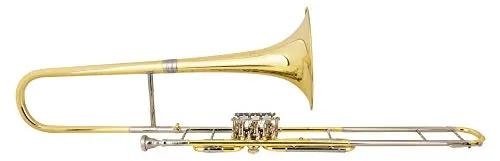 Cerveny CVT 571-3 Ventilposaune - Blechblasinstrumente, hochwertige Ventilposaune in Bb mit 3 Drehventilen und großem Schallbecher für einen kraftvollen Klang, inklusive Etui für einfachen Transport.