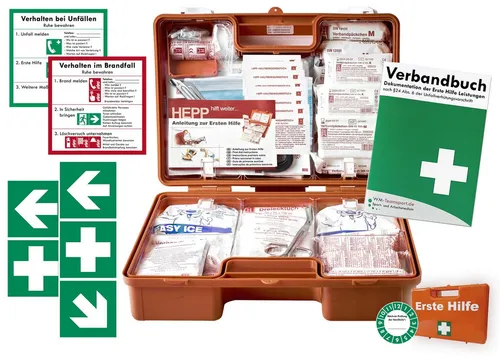 WM-Teamsport Erste-Hilfe-Koffer Erste-Hilfe-Koffer M6 nach aktueller DIN 13169 + Aufkleber