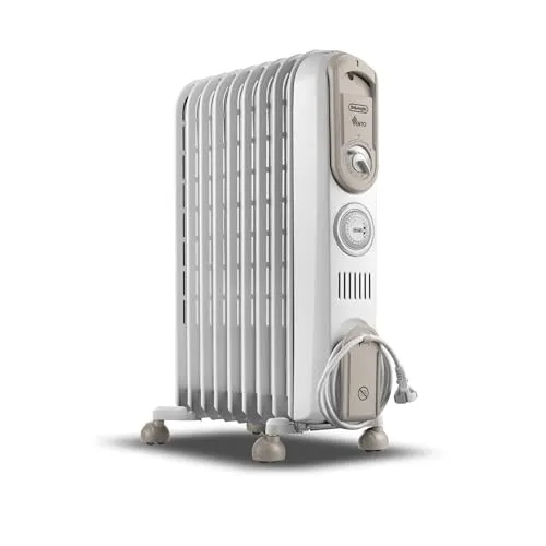 De Longhi ÖLRADIATOR VENTO 2500WATT (V550918T.WB TIMER WS)