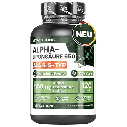 Alpha Liponsäure mit Zink Hochdosiert 650mg - Optimierte Formel für Ihr Wohlbefinden - Antioxidant Alpha-Liponsäure mit Zink für starken Zellschutz und Unterstützung des Immunsystems. 100% vegan und glutenfrei, ideal für Ihre Gesundheit.