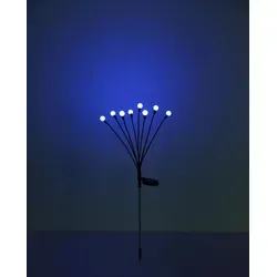 GLOBO 336090-8RGB Solarleuchte Edelstahl, 8x RGB LED - Schwarz