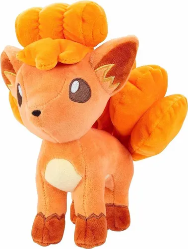 Jazwares Pokémon Vulpix Plüschtier 20 cm - Kuscheliger Begleiter für Pokémon-Fans - Kuscheltiere: 20 cm großes Vulpix Plüschtier aus hochwertigen Materialien mit leuchtenden Details, ideal zum Kuscheln oder Ausstellen in jeder Sammlung.