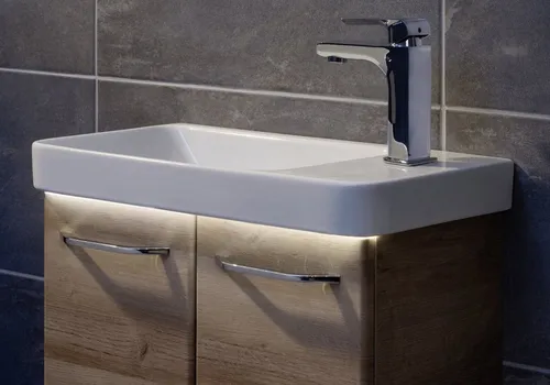 FACKELMANN LED ConturaLight Waschtisch Beleuchtung in weiß von Fackelmann