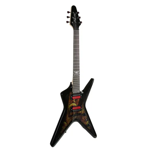 J & D V-200 S Skeleton E-Gitarre - ML-Style für Metal - E-Gitarre im ML-Style mit Linde-Korpus und Ahornhals. High Output Humbucker für kraftvolle Metal-Sounds und einzigartiges Skeleton-Finish als optisches Highlight.