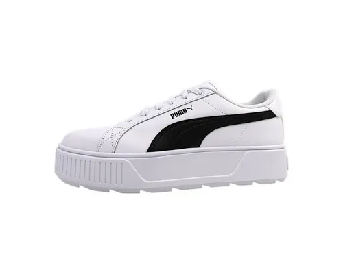 PUMA Damen Karmen L Sneaker, White Black, 40.5 EU - Damen-Sneaker mit SoftFoam+ Innensohle für ultimativen Komfort und dämpfenden Support. Ideal für sportliche Aktivitäten und stylische Looks.
