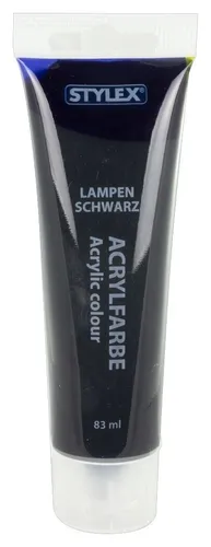 Stylex 28654 Acrylfarbe 83 ml Tube lampenschwarz 21,57 EUR/l