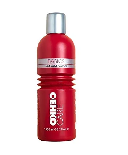 C:EHKO Care Basics Farbstabil Shampoo 1000 ml - Shampoo für coloriertes Haar mit Weizenprotein und UV-Filter, schützt die Haarfarbe und sorgt für strahlenden Glanz.
