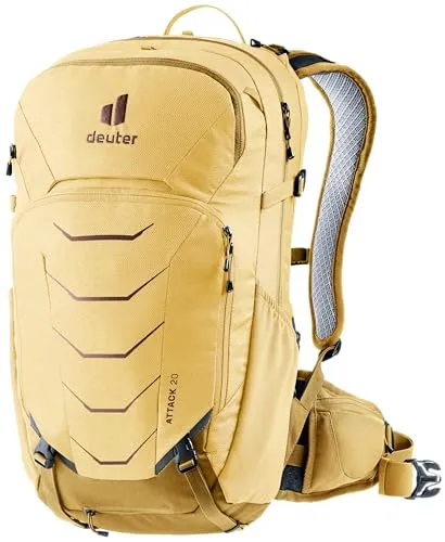 deuter Attack 20 Fahrradrucksack mit Protektor in gelb von deuter