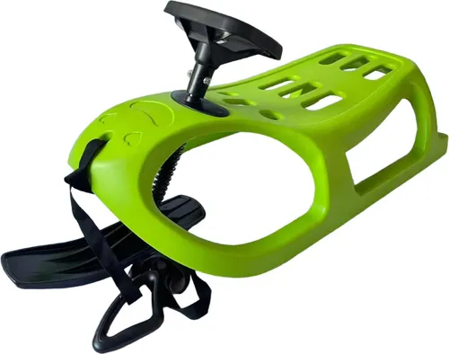 Aga Kinder Schlitten Ds499 Grün – Hochwertiger Rodelschlitten mit Lenkung