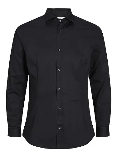 Produktbild JACK & JONES Herren Freizeit Hemd JJPRPARMA Slim Fit in Schwarz