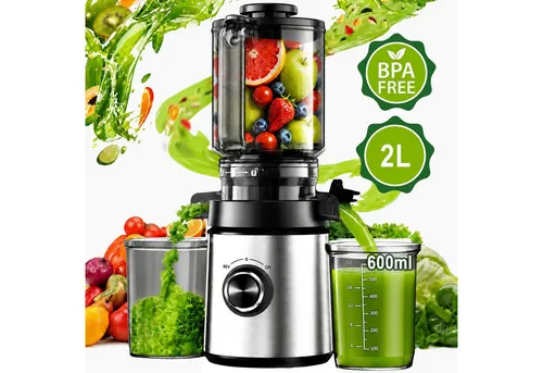 Luckice Slow Juicer Entsafter mit 130-mm-Einfüllöffnung