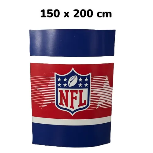 NFL Flanell Decke Kuscheldecke 200 x 150 cm in weiß von Great Branding