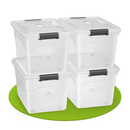 Juskys Aufbewahrungsbox mit Deckel von Juskys