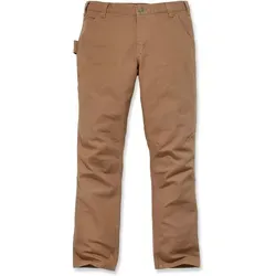 Carhartt Duck Dungaree - Braun - W40/L32 - Arbeits- & Schutzkleidung mit Rugged Flex® Stretch-Technologie für optimale Bewegungsfreiheit und zahlreiche Taschen für Werkzeuge. Ideal für handwerkliche Arbeiten.