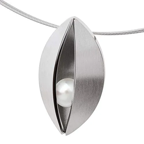 Ernstes Design Anhänger AN901 mit Perle Edelstahl von Ernstes Design