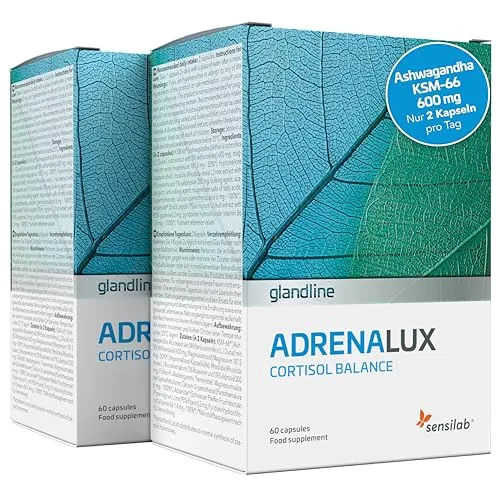 Produktbild Ashwagandha 600 mg, Rhodiola Rosea, Magnesium, Vitamin B6 und Vitamin B5