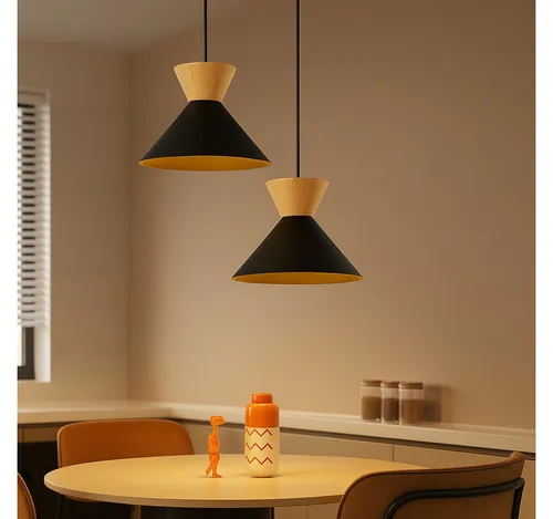 ZMH Pendelleuchte Esszimmer 2 Stück Schwarz/ Weiß 1 Flammig Hängeleuchte Ø25cm Flur, Einfache Installation, ohne Leuchtmittel, E27 Metall Industrial Design Hängelampe 149 CM Küche Schlafzimmer