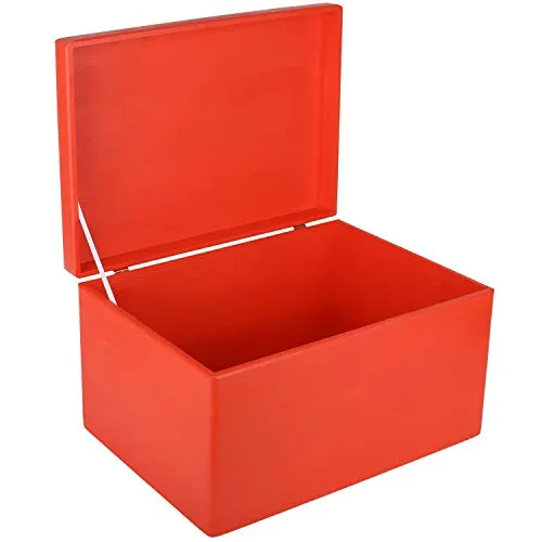 Creative Deco Holzkiste mit Deckel 40x30x24 cm - Praktische Holzbox mit Deckel, ideal zur Aufbewahrung und Dekoration, robust und vielseitig einsetzbar