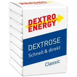 Dextro Energy classic Würfel - Fruchtgummis/Lakritze mit 89% Dextrose für schnelle Energie, ideal zur Bekämpfung von Unterzuckerung und zur Steigerung der Leistungsfähigkeit.