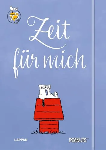 Peanuts Geschenkbuch: Zeit für mich: Tagebuch | Notizbuch, liniert in DIN A5 mit Snoopy | mit Gummiband und Lesebändchen