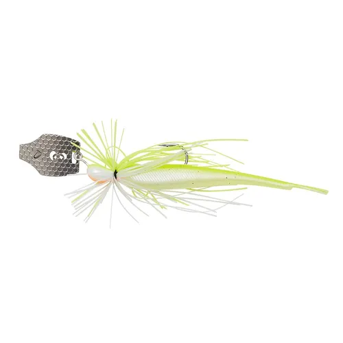 Savage Gear Crazy Swim Jig 12,5cm / 14,5g Sinking Yellow White Skirted Jig Gummi