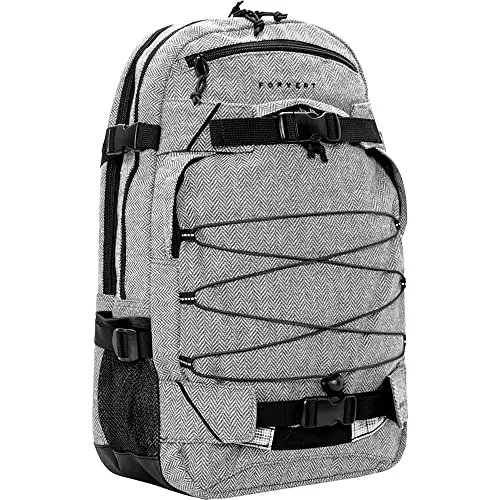 Forvert New Laptop Louis Backpack - 2 Hauptfächer, grau, ideal für Schule und Freizeit