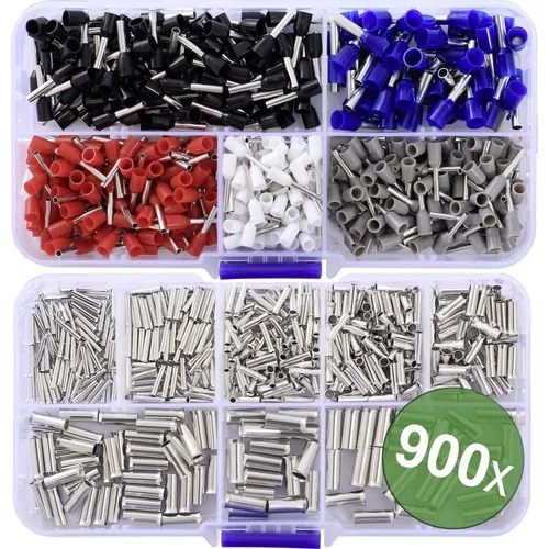 900er Multipack Quadrios 24C532 Aderendhülsen-Sortiment 0.5 mm², 0.75 mm², 1