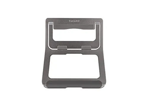 Tucano Faltbarer Notebookständer aus Aluminium, spacegrey