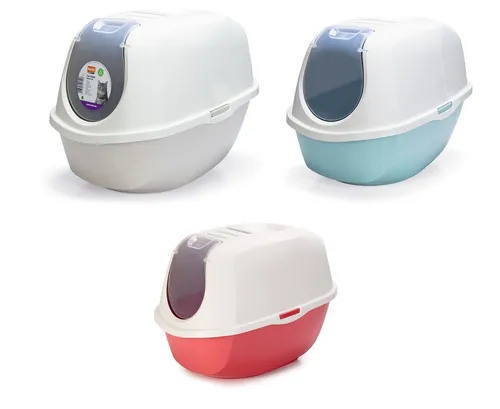 Karlie Katzentoilette Smart Cat - 52 cm x 39 cm x 41 cm, einfache Reinigung und geruchsisolierend, aus BPA-freiem Kunststoff