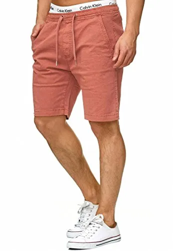 Indicode Chinoshorts Kelowna - Chinoshorts für Herren mit elastischem Bund und Kordelzug, ideal für den Sommer. Vielseitig kombinierbar und in vielen Farben erhältlich, perfekt für jeden Look.