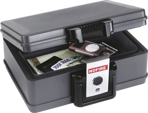NOFIRE 2013FE Dokumentenkassette - feuerfest und wasserdicht, schützt Dokumente bis DIN A5 für 30 Minuten bei 840°C