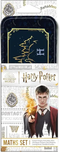 Harry Potter Mathe Schreibwaren Set Von Helix Metalldose Groß für Schule &