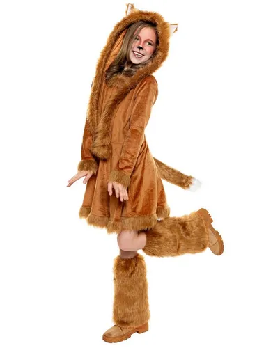 Maskworld Kostüm Fuchs Kinderkostüm - Waldtier Karneval Halloween