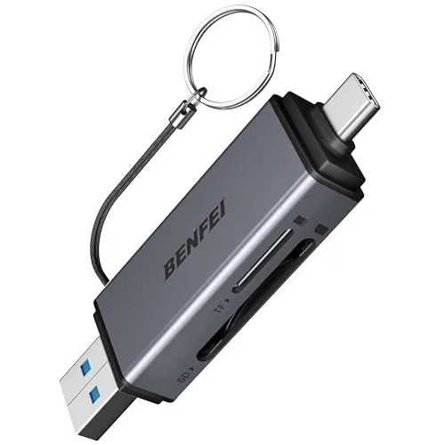 BENFEI SD Kartenleser?Dual Stecker USB 3.0/USB C