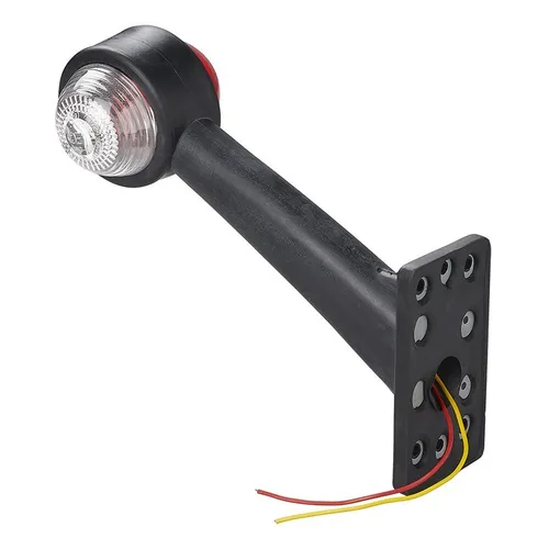 Umrissleuchte rot/weiß 160mm schräg