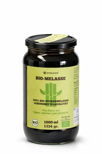 VITA-LEVIS 100% BIO-Zuckerrohr-Melasse in Lebensmittelqualität 1 Liter / 1334gr.