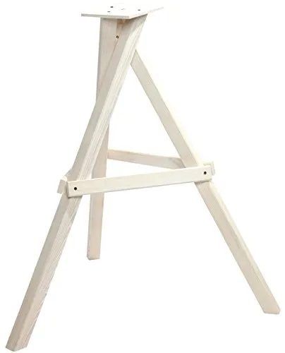 Vogelhausständer DOBAR dreibeinig, 60x60x90 cm in weiß von dobar