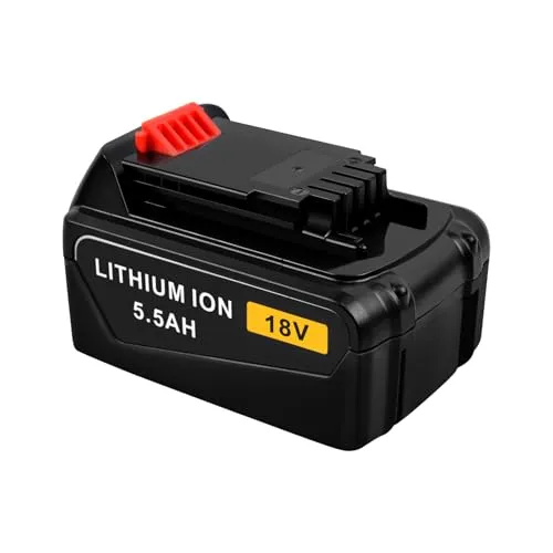 iPrize 18V 5500mAh Li-ion Ersatzakku für Black Decker BL2018 BL2018-XJ BL1518 BL4018 LB20 LBX20 LBXR20 LBXR2020-OPE LBXR20B-2 LB2X4020