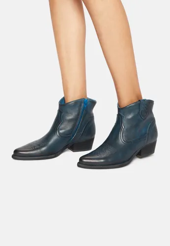 Felmini Stiefelette Leder Cowboy Stiefelette West B504 - Wanderschuhe mit Western-Flair, vereinen Stil und Komfort für vielseitige Outfits. Ideal für lässige Looks oder trendige Kombinationen mit Röcken.
