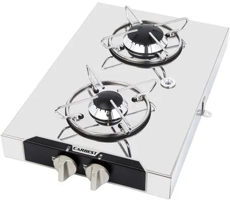 Carbest Aufbau Gaskochfeld, 2-flammig