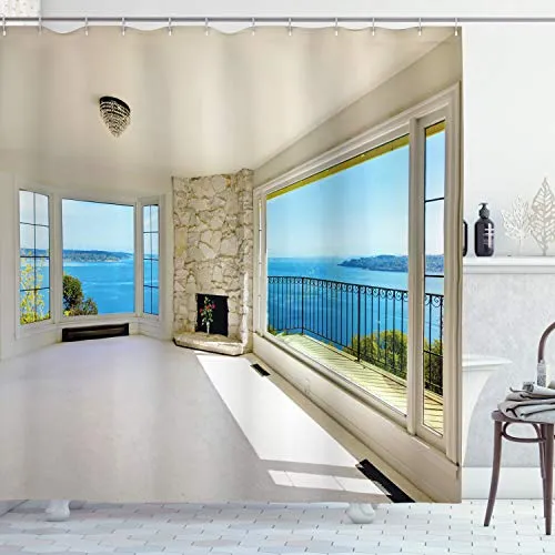 Duschvorhänge Weiß von Abakuhaus