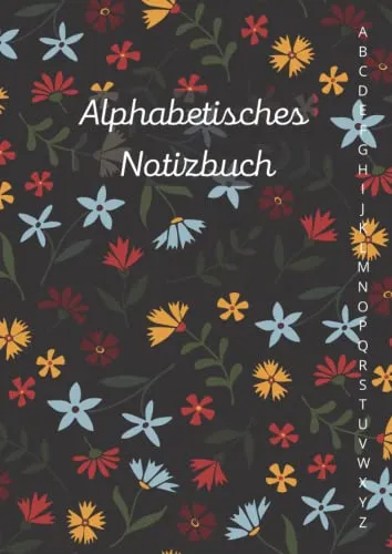 Alphabetisches Notizbuch A4: Liniert mit Registerkarten A-Z
