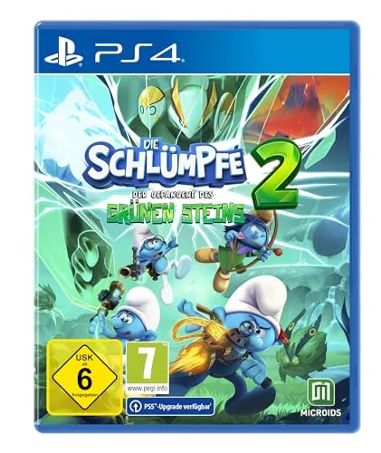 Die Schlümpfe 2: Der Gefangene des grünen Steins - PS4 [EU Version] - Action-Adventure Spiel mit dynamischem Gameplay, bei dem du mit Gargamel zusammenarbeitest, um die Welt der Schlümpfe zu retten. Erlebe spannende Abenteuer im Koop-Modus!
