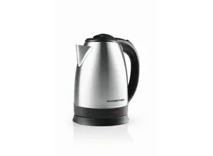 Gourmetmaxx Wasserkocher GOURMETmaxx , Schwarz, Edelstahl , Metall, Kunststoff , 1,8 L , 16.5x21.5x24.5 cm , kabellos, automatische Abschaltung, 360°-Sockel, Anti-Rutsch-Füße , Küchengeräte, Wasserkocher