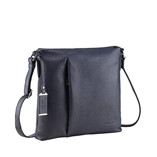 Picard Damen Schultertasche PURE aus Echtleder in blau von Picard