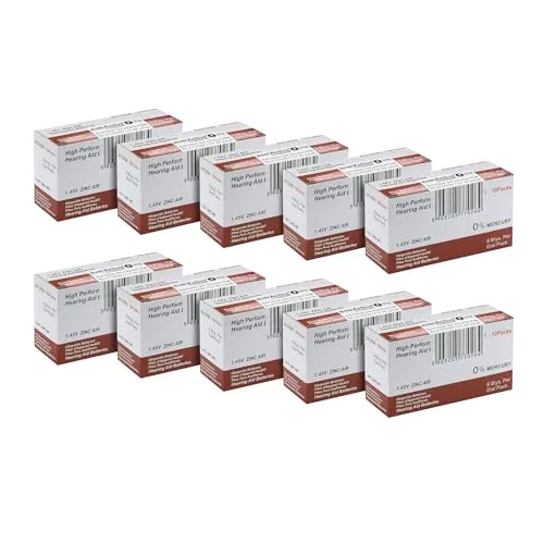 everActive 312 Hörgerätebatterien, 600 Stück, hohe Leistung, Zink-Luft-Technologie