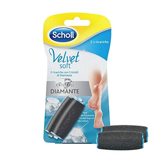 Scholl Velvet Soft, Nachfüllpack Rollen Diamantkristalle, 2 Stück